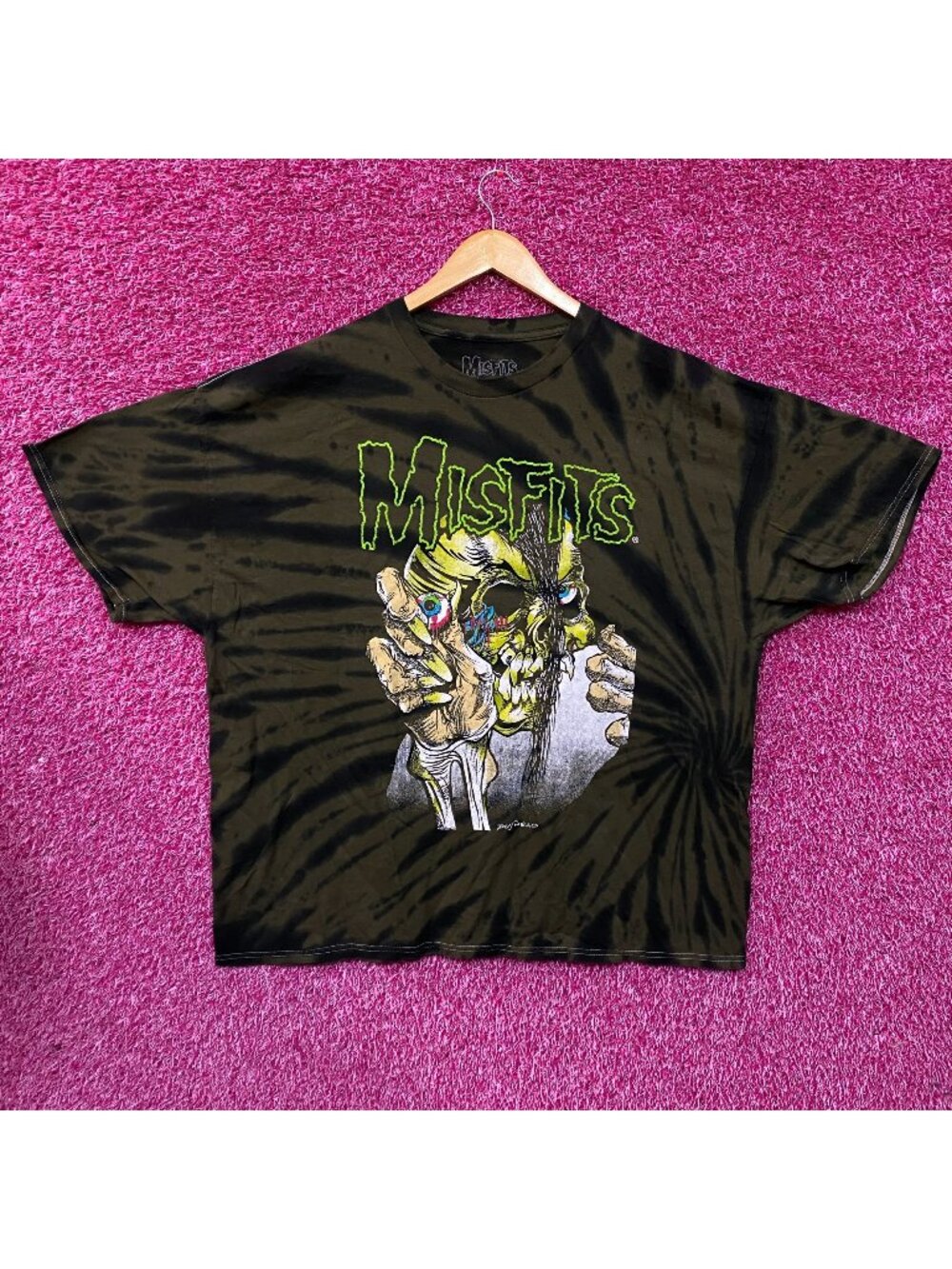 Misfits Mommy Can I Go Out & Kill Oversized Band Tie Dye Extra Large